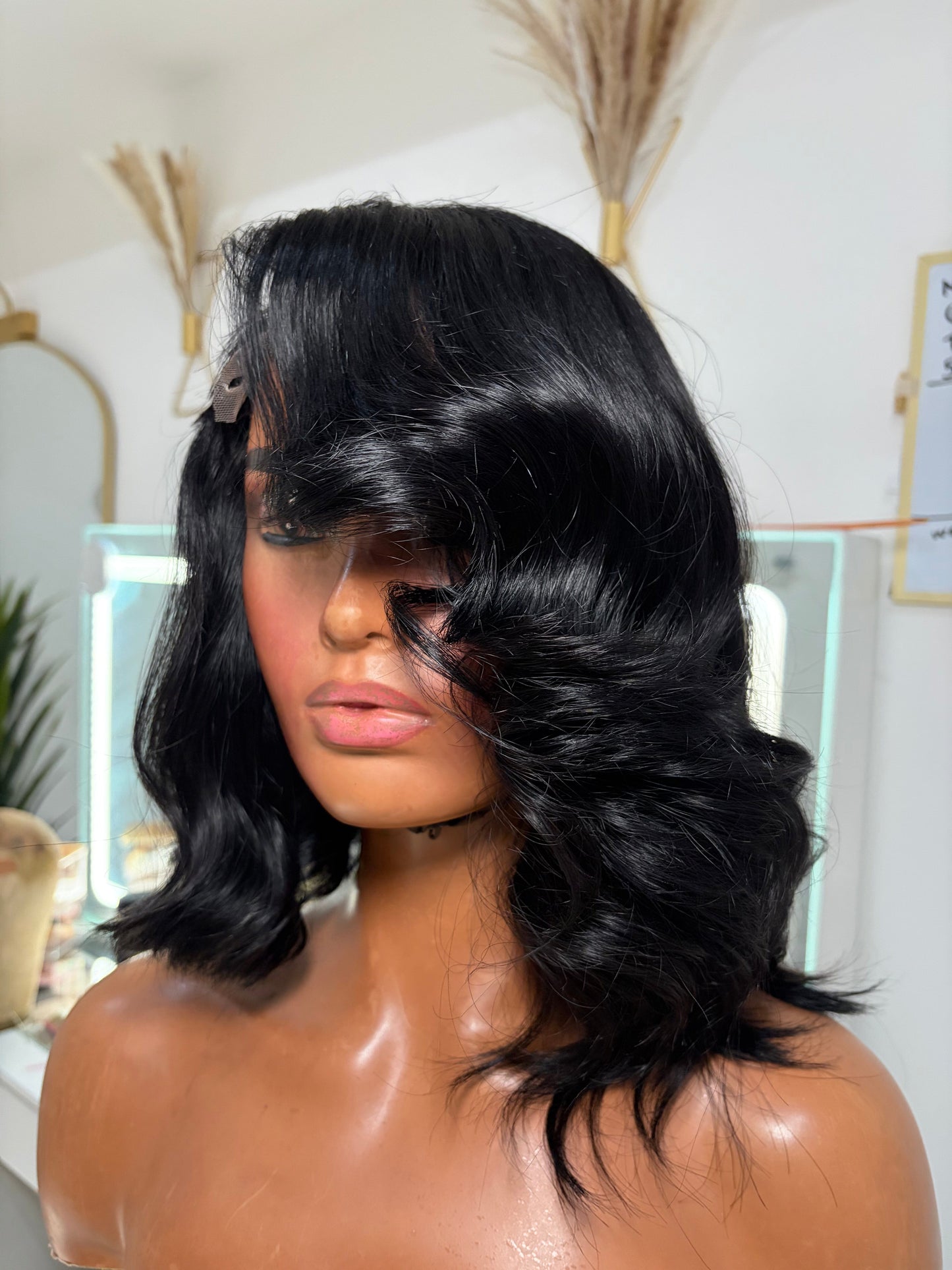 Nancy 12 inch cut 4x4 jet black