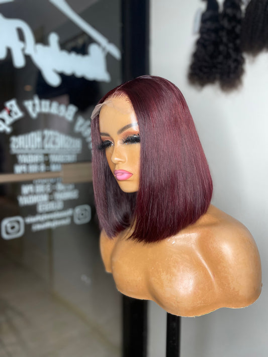 Burgundy bob