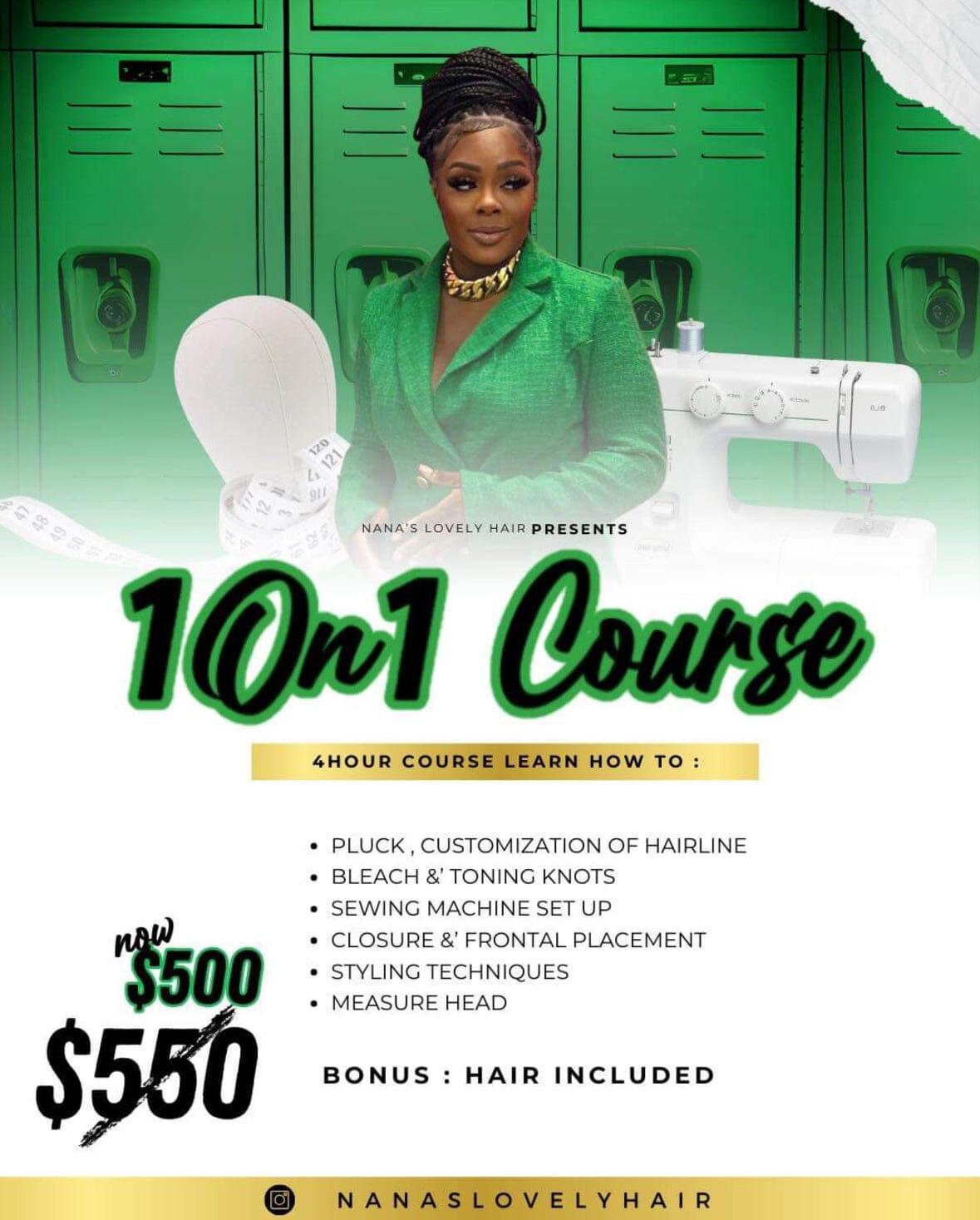 1 on 1 WIG COURSE