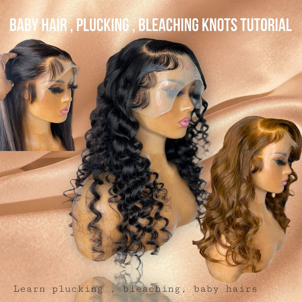 Wig tutorial video (Bleach knots and plucking) COMING SOON
